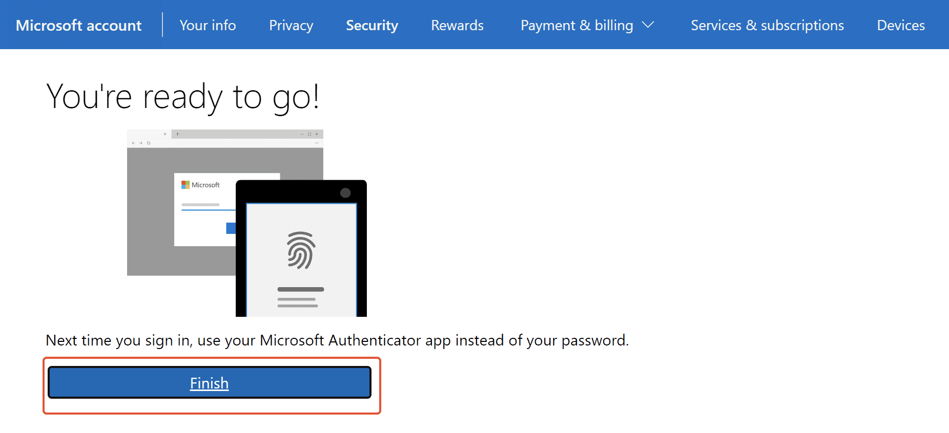 Completing The Authenticator Setup