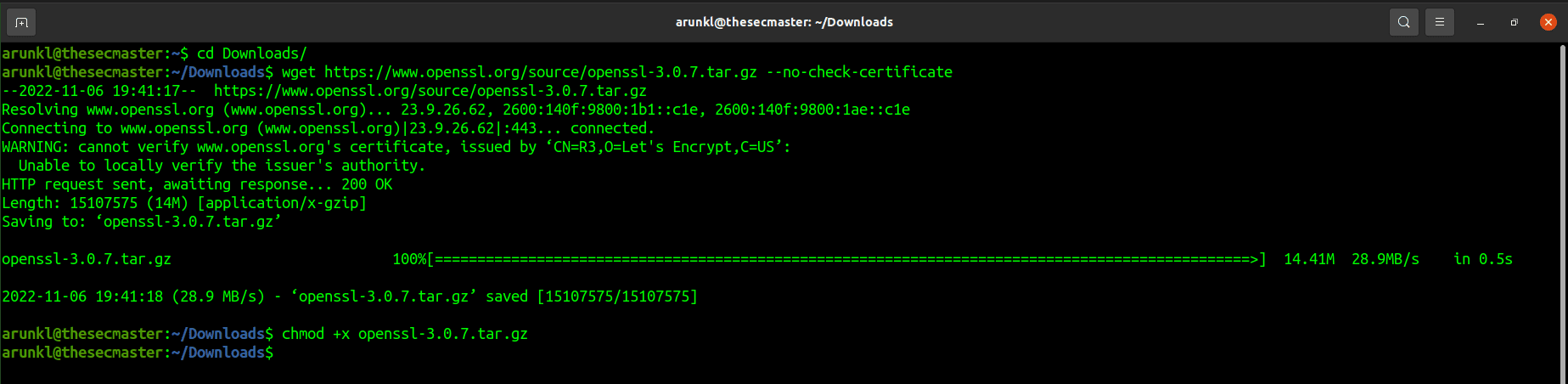 Download The Openssl 3 0 7 Package