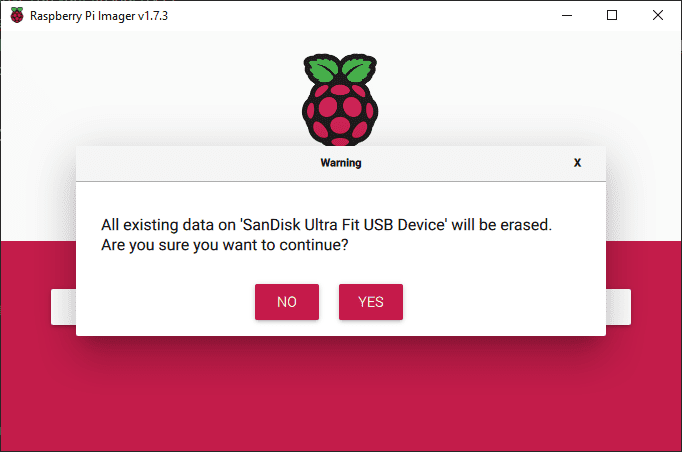 Erase The Usb Drive Using Raspberry Pi Imager