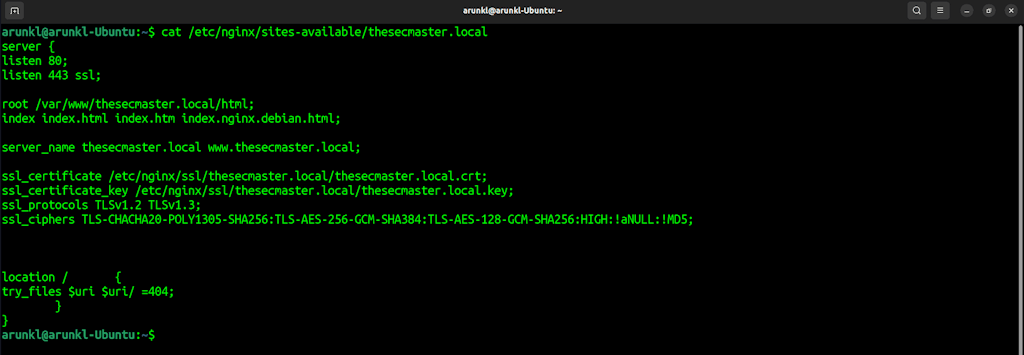 Ssl Or Tls Configuration On Nginx Server