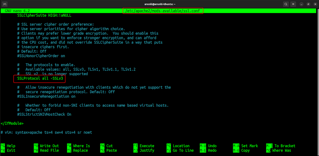 Ssl Or Tls Configuration On Apache2 Server