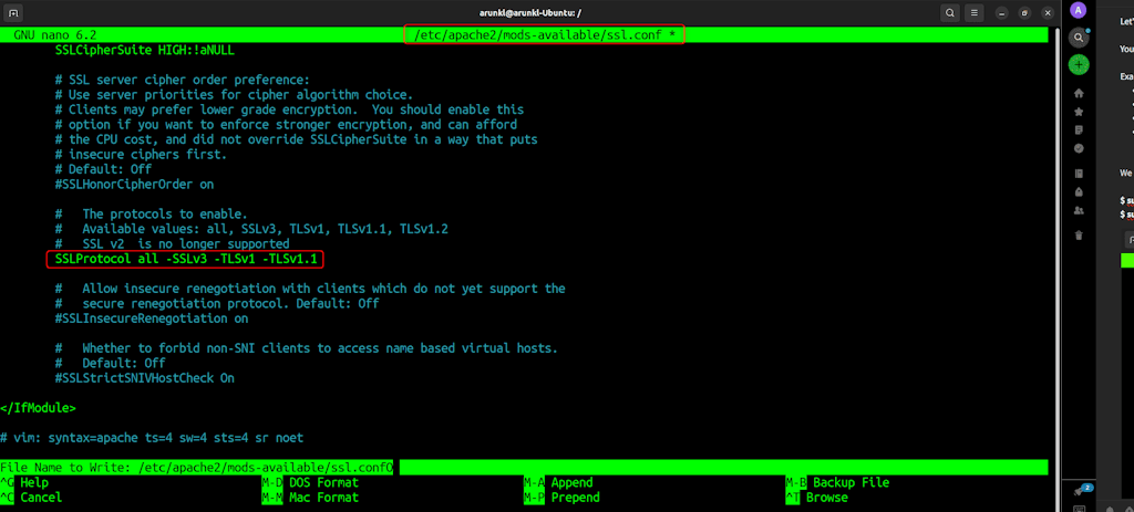 Disable Tls 1 0 And Tls 1 1 On Apache Server