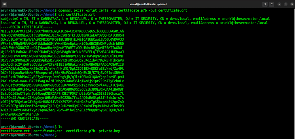 Openssl Commands To Convert A Certificate From Der To Pkcs12