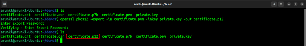 Openssl Commands To Convert A Certificate From Pem To Pkcs12 1