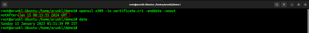 Openssl Commands To Check The Expiration Date Of A Certificate