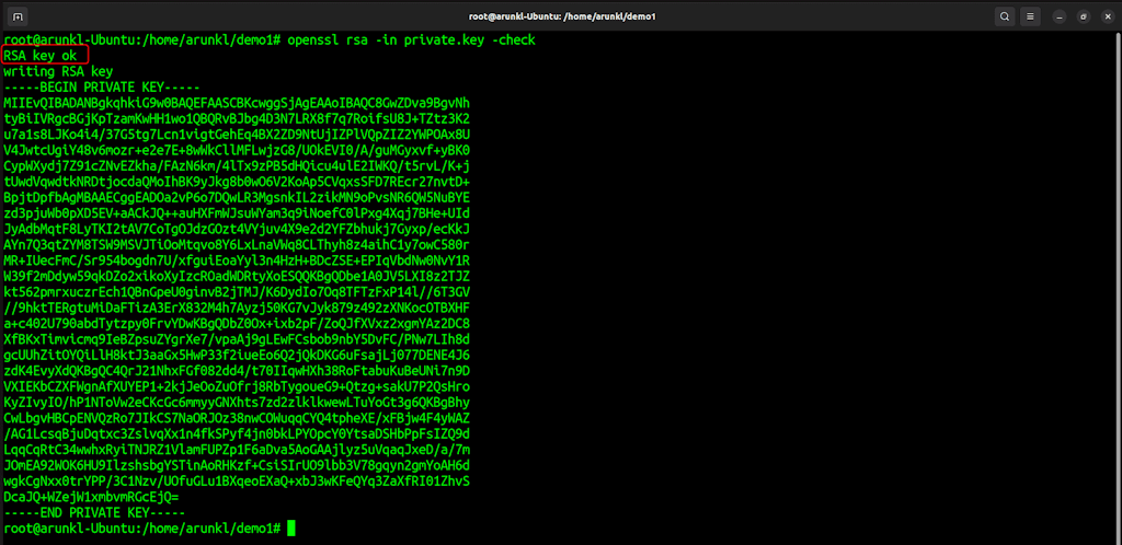 Openssl Command To Check A Private Key