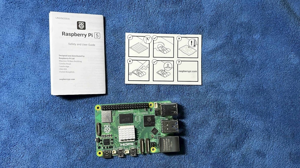 Unboxing The Raspberry Pi 5 Rotated