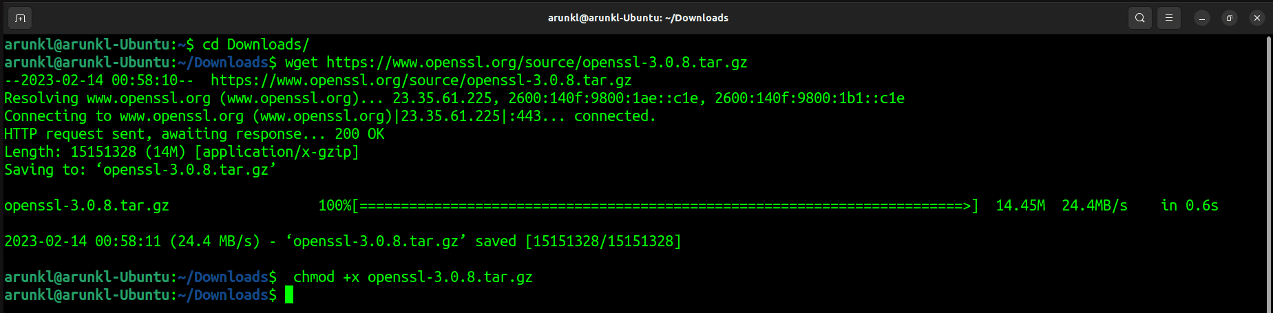 Download The Latest Openssl Package