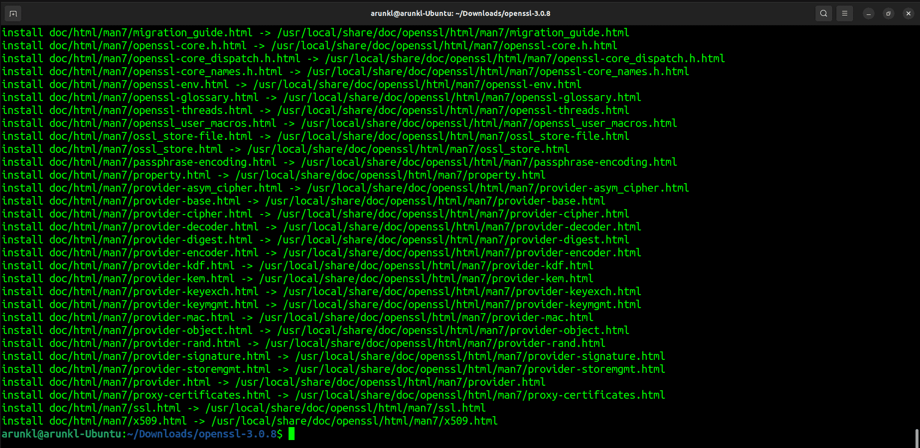 Installupgrade Openssl