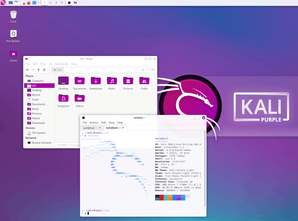 Kali Purple_xfce