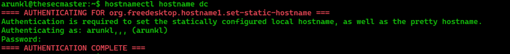 Configure Hostname