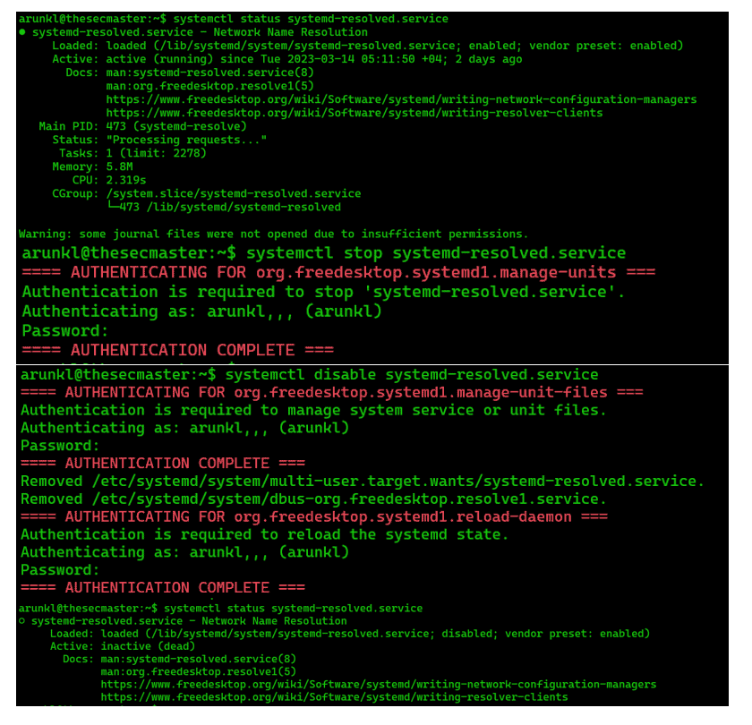 Disable The Systems Dns Resolver Service