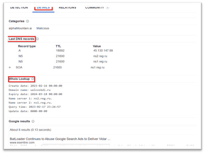 Domain Or Ip Analysis Using Virustotal