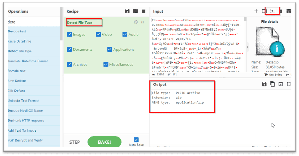 Uploading Files In Cyberchef