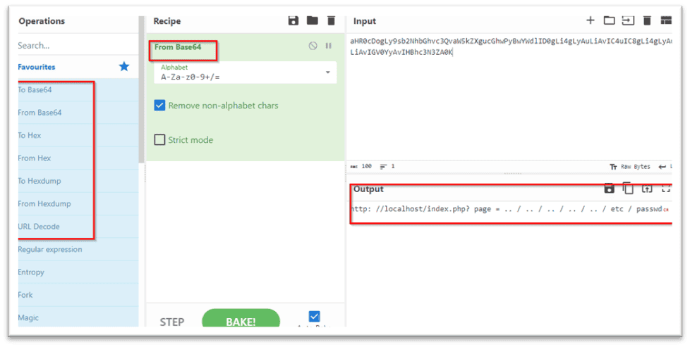 Encoding And Decoding Function In Cyberchef