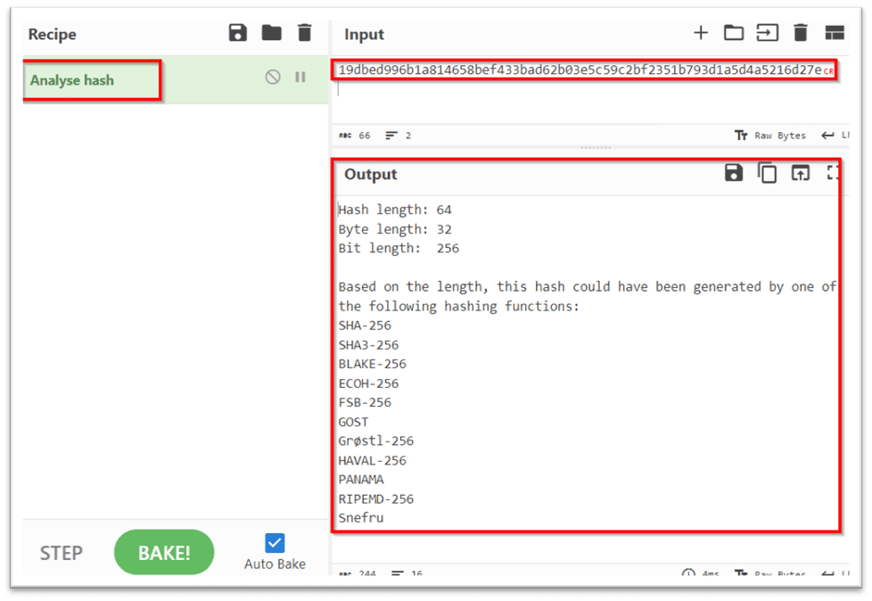 Hash Analysis In Cyberchef