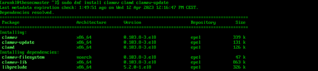 Install Clamav