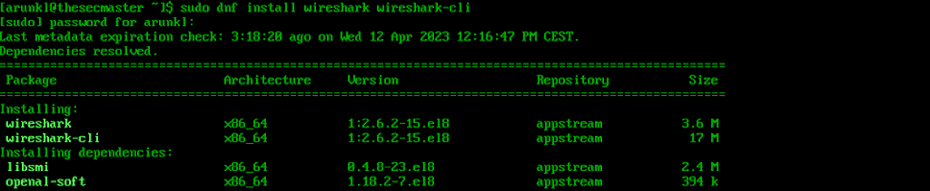 Install Wireshark