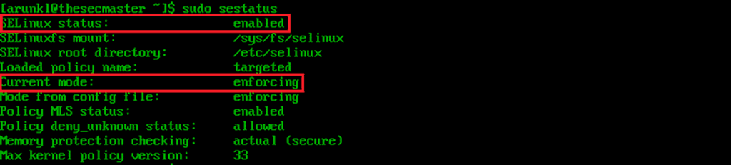 Check If Selinux Is Enabled
