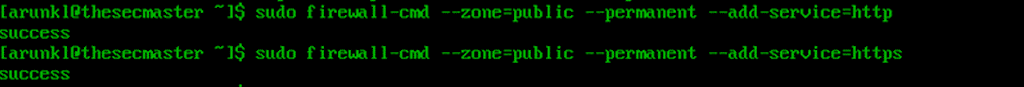 Configure The Firewall To Allow Http And Https Connections