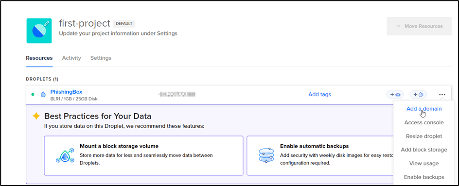 Add A Domain In Digitalocean