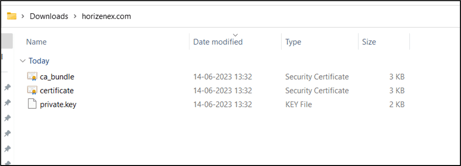 Certificate Files