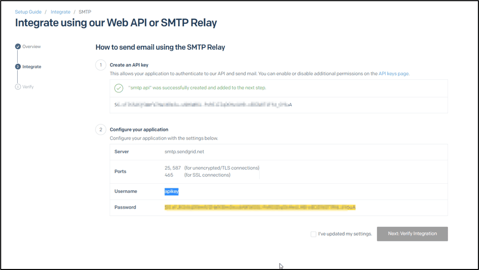 Create An Smtp Relay Api 2