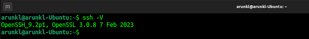 Check The Openssh Version