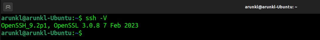 Check The Openssh Version