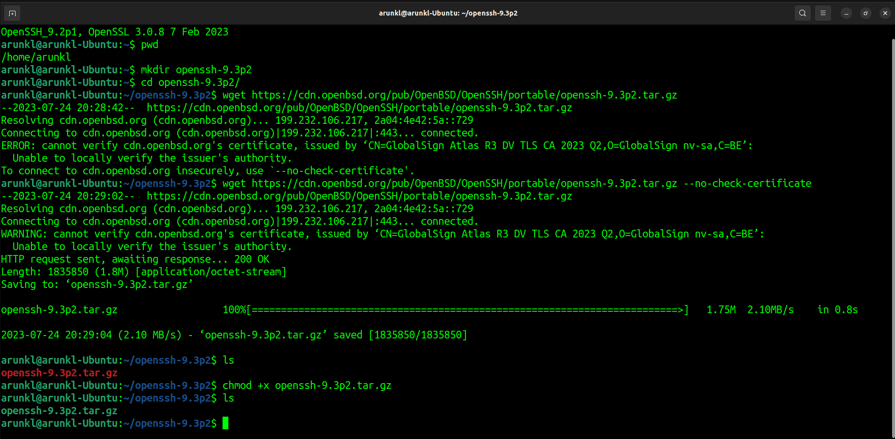 Download The Latest Openssh Package