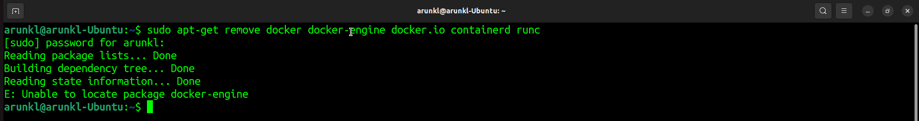 Uninstall Old Versions Of Docker