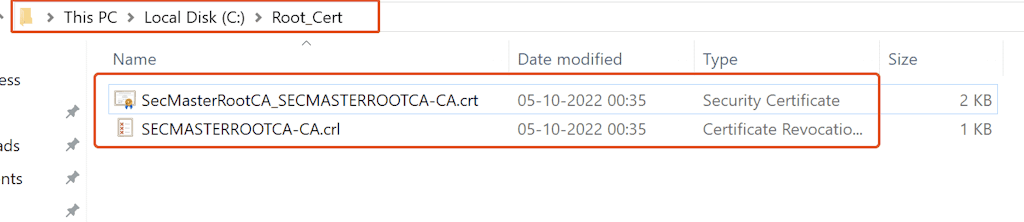 Publish The Root Ca Certificate And Crl