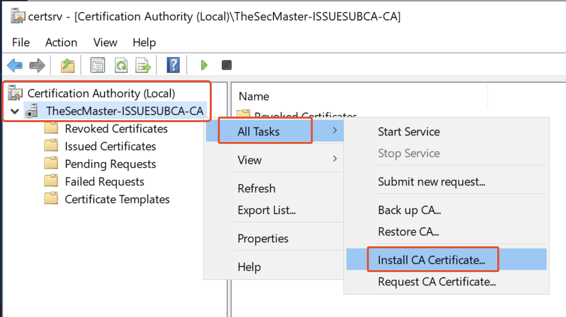 Install Ca Certificate