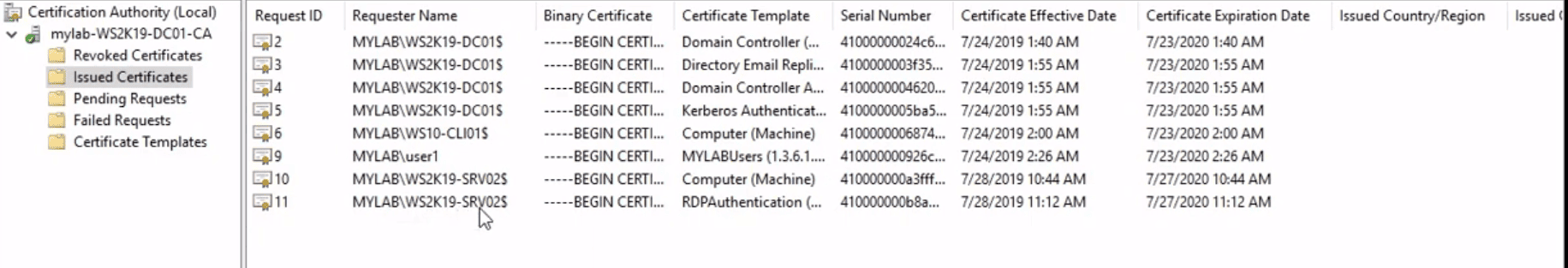 Verify Certificate Enrollment