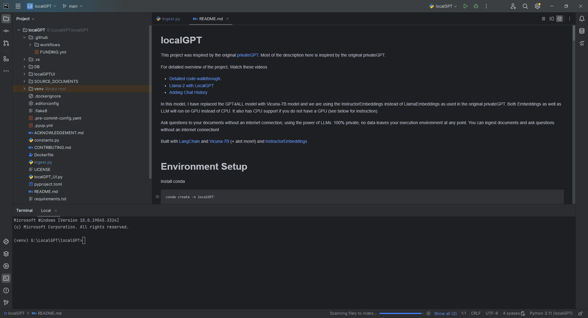 Import The Localgpt Into An Ide
