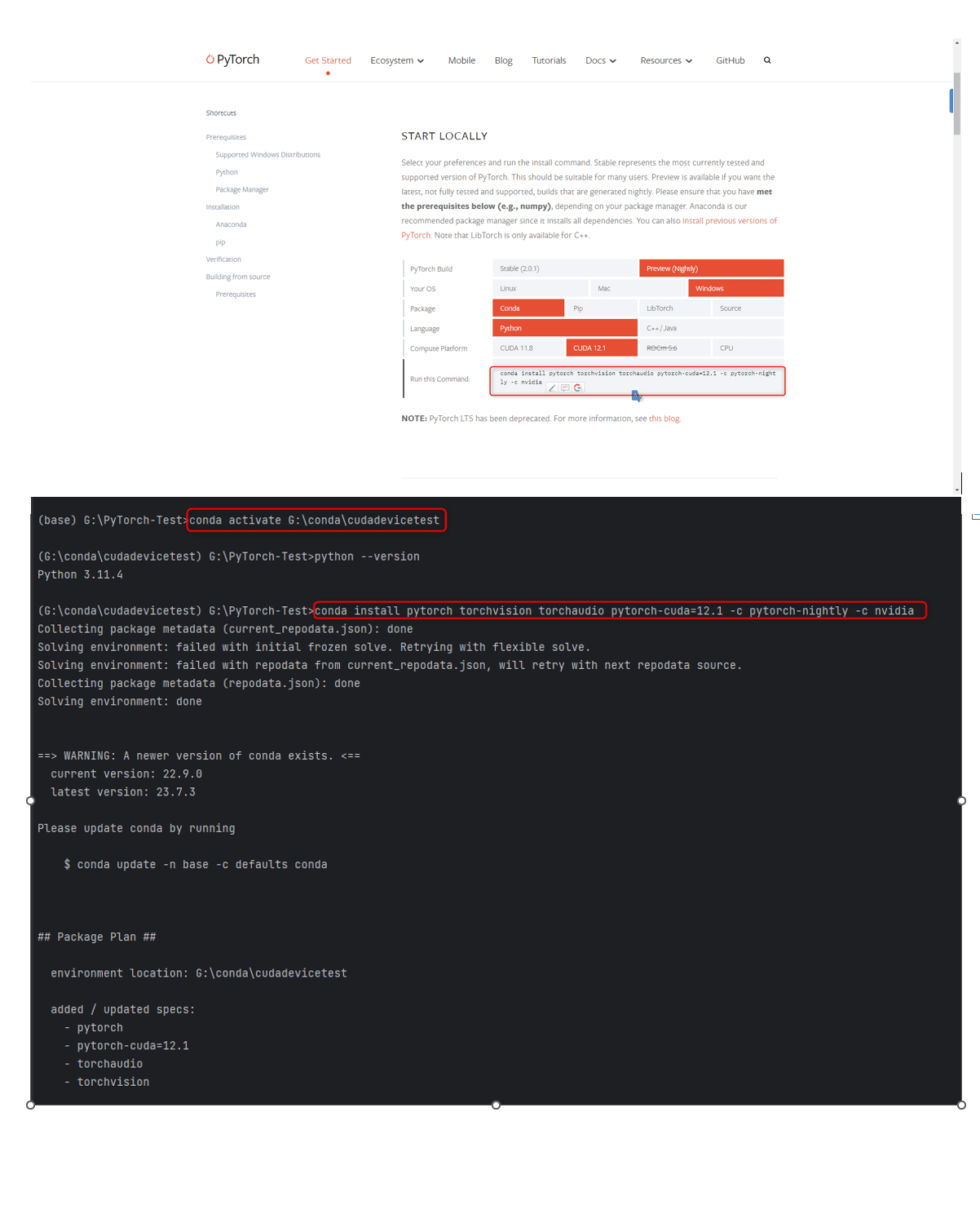 Install Pytorch And Cuda For Your Gpu