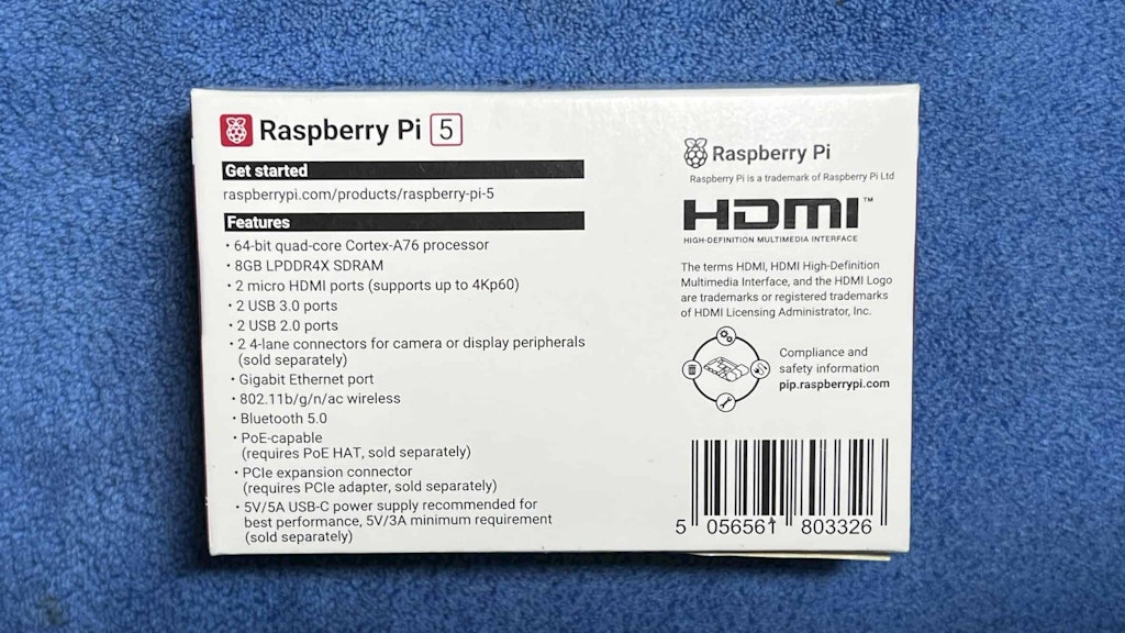 Raspberry Pi 5 Specifications Rotated