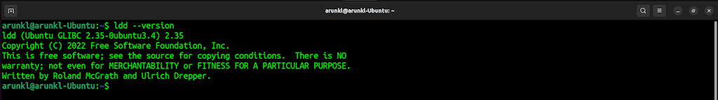 Command To Check The Glibc Version