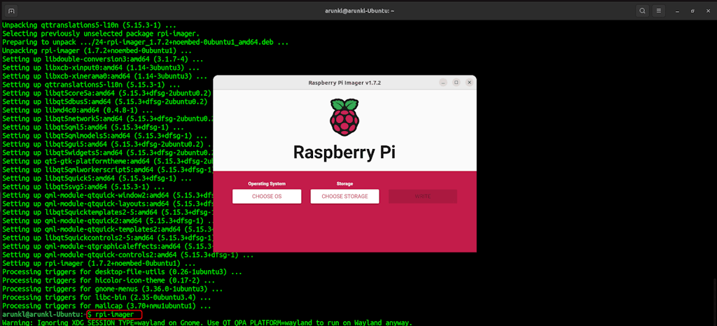 Launch Raspberry Pi Imager On Ubuntu