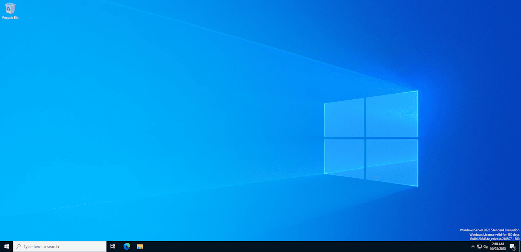 Windows Server 2022 Desktop