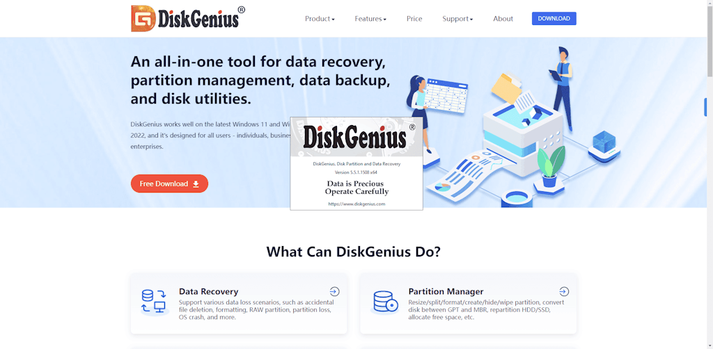 Diskgenius Download Page