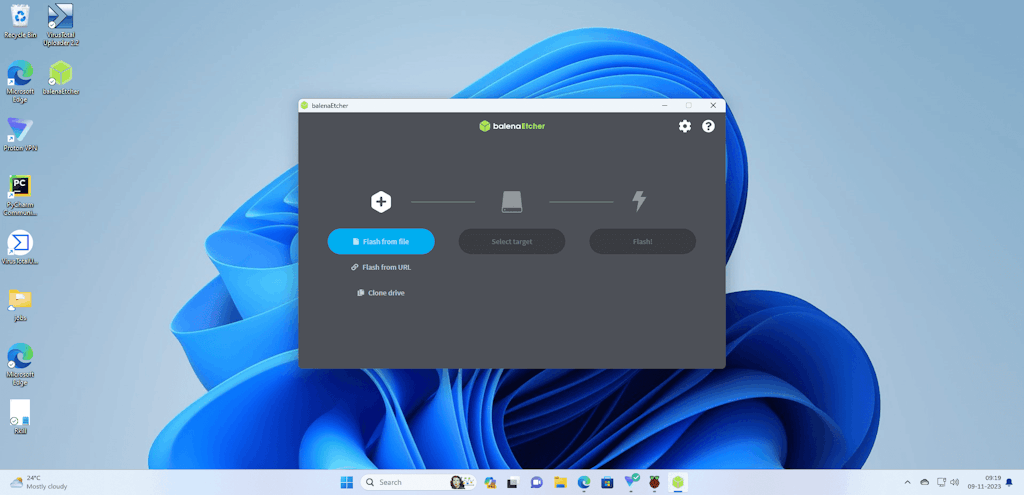 Etcher Running On Windows 11