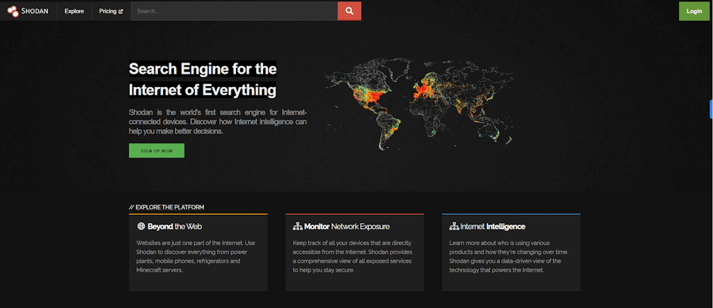 Shodan Home Page