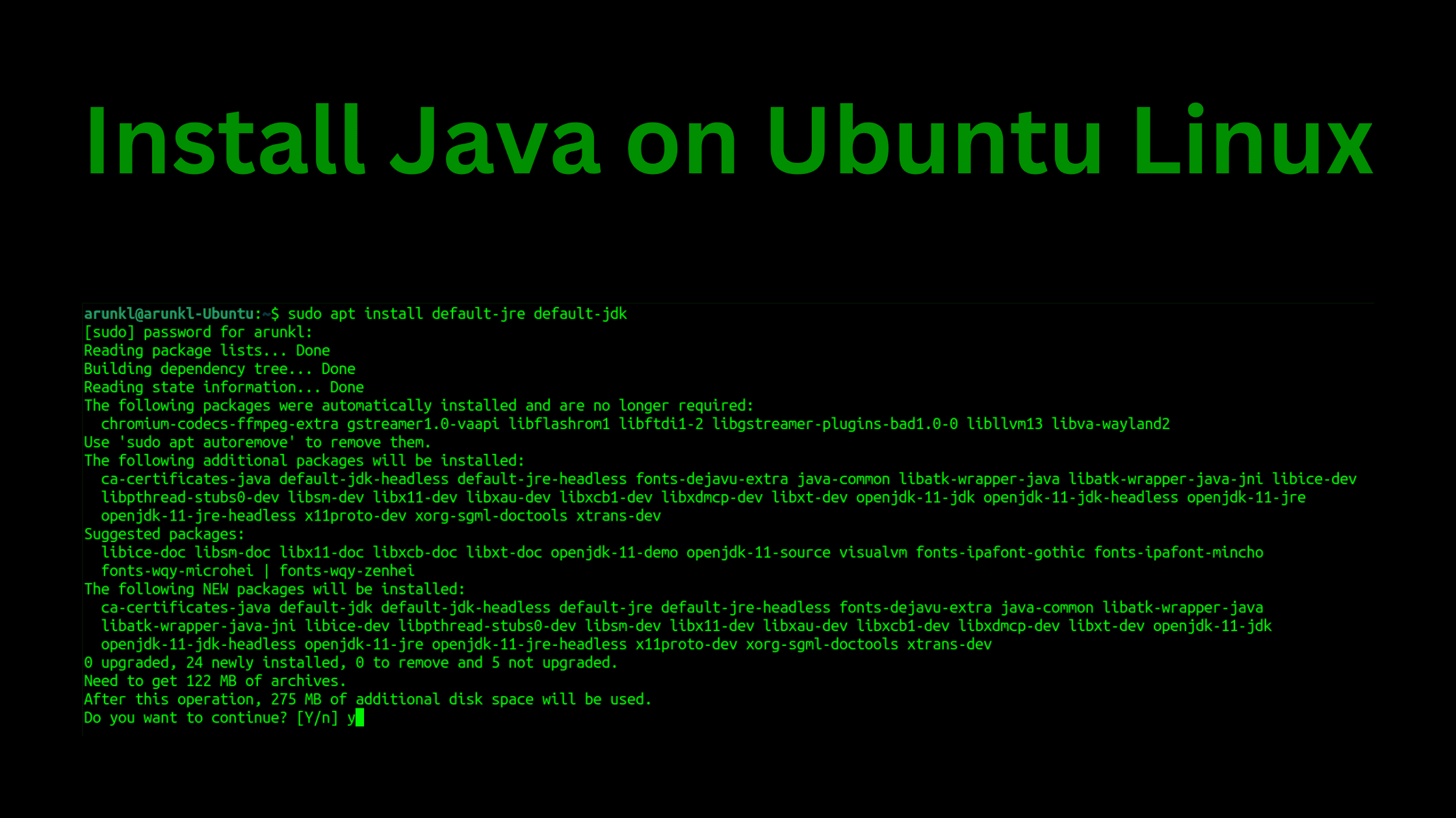 Install Java On Ubuntu Linux
