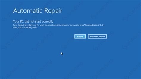 Automatic Repair In Windows 10