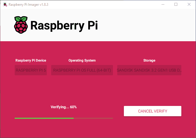 Raspberry Pi Os Image Writing In Progress One