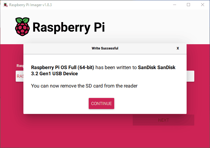 Raspberry Pi Os Is Written To The Sd Card Or Usb Drive