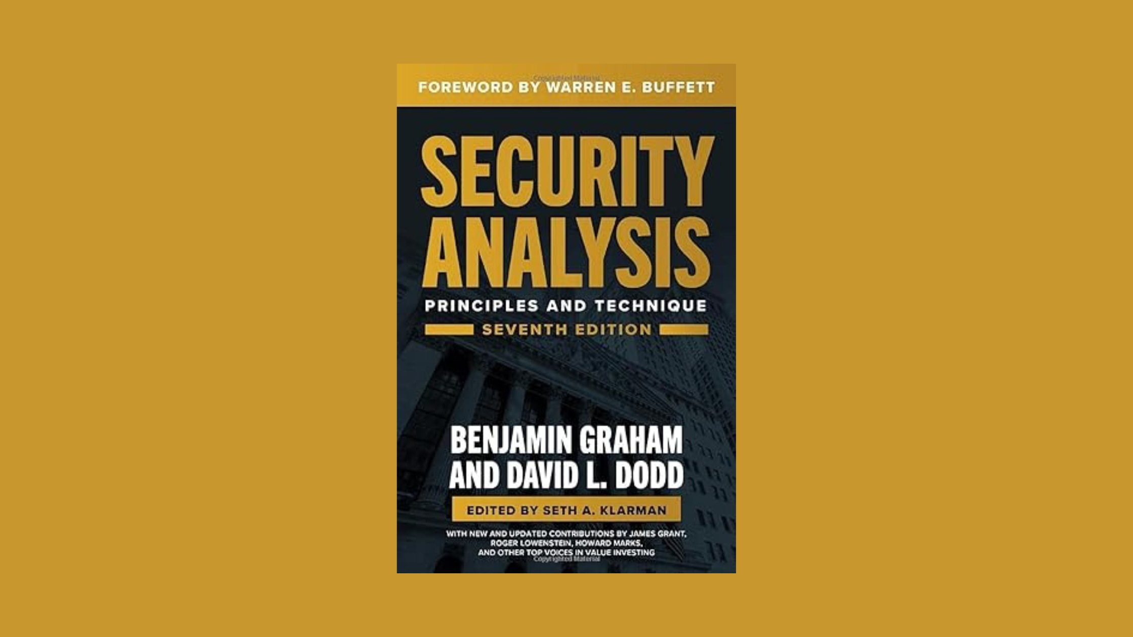Cover photo of Security Analysis, Seventh Edition: Principles and Techniques 7th Edition