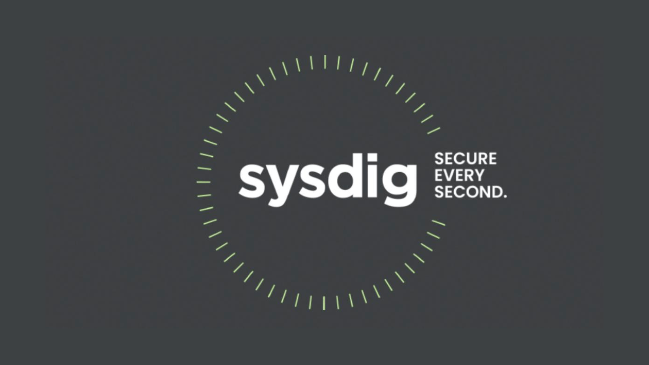 Sysdig logo with white background