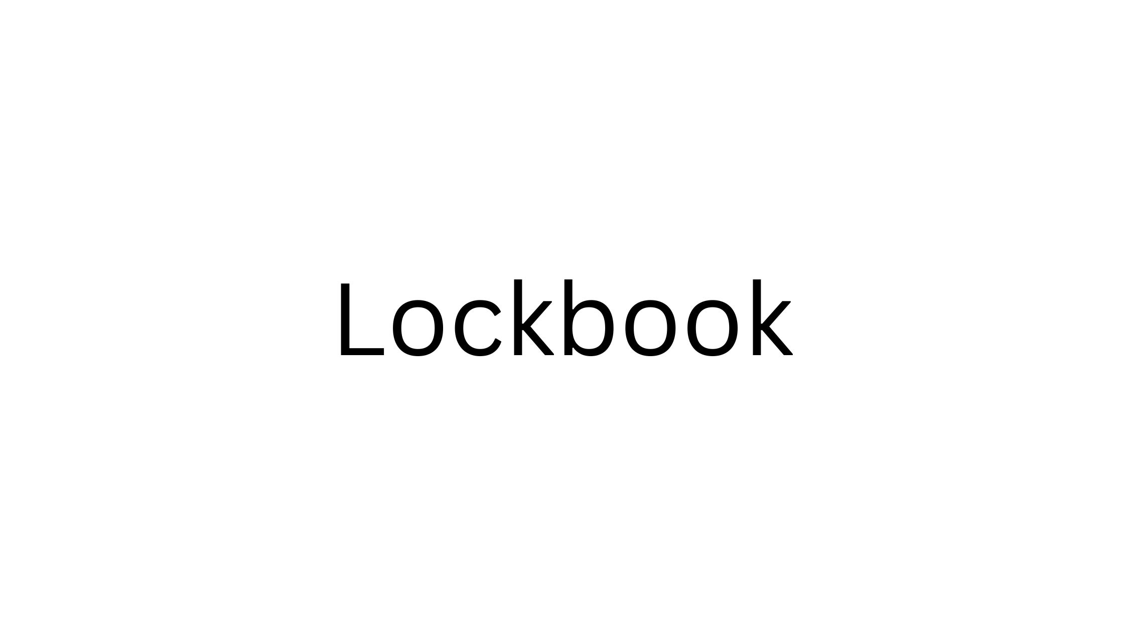 Lockbook: Secure, Encrypted Note-Taking Solution